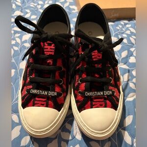 Dior Red and Black Sneakers